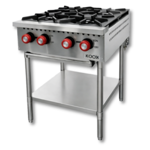 Cocina Industrial 4 Quemadores De 24"