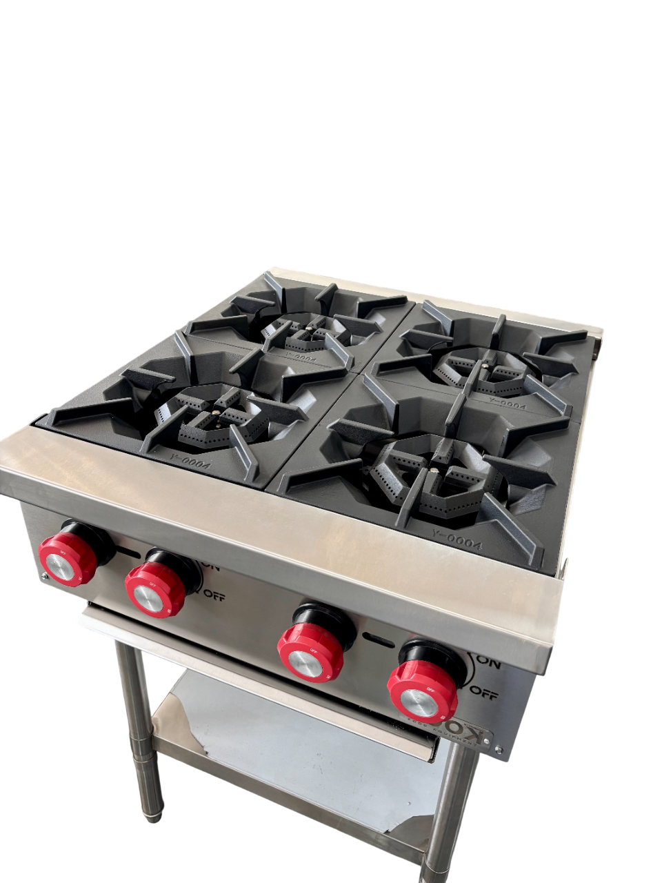 COCINA DE 4 QUEMADORES 24" ACERO INOX